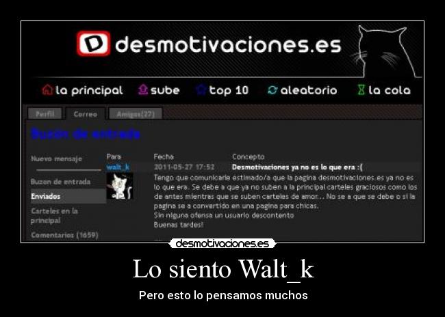 Lo siento Walt_k - 