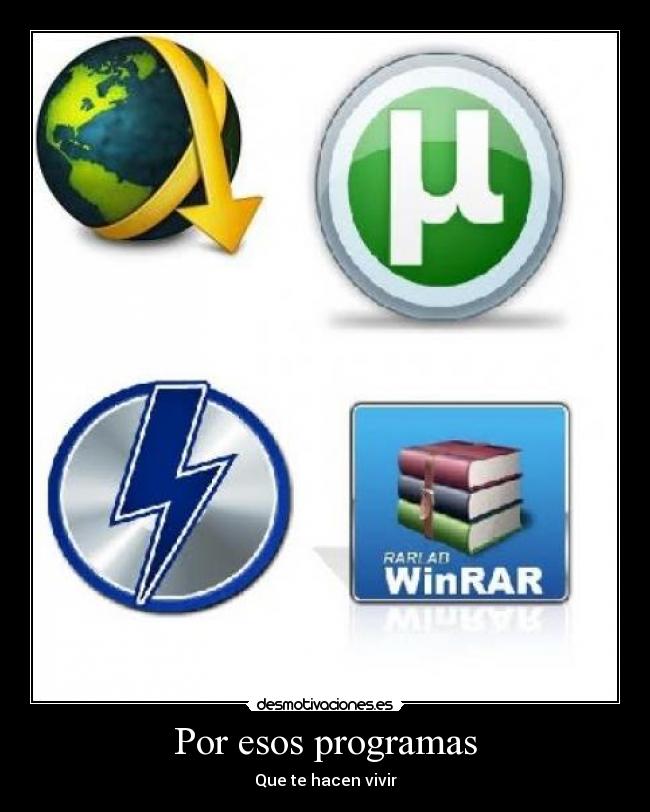 carteles por esos programas que hacen vivir desmotivaciones