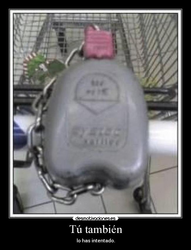 Tú también - lo has intentado.