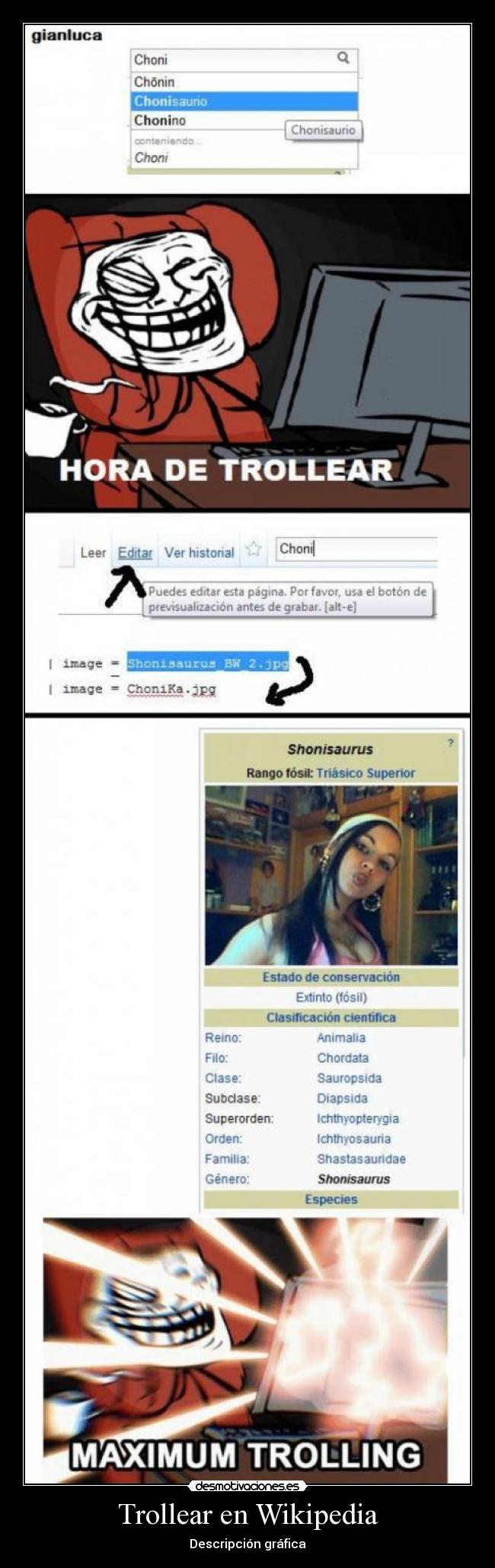 Trollear en Wikipedia -