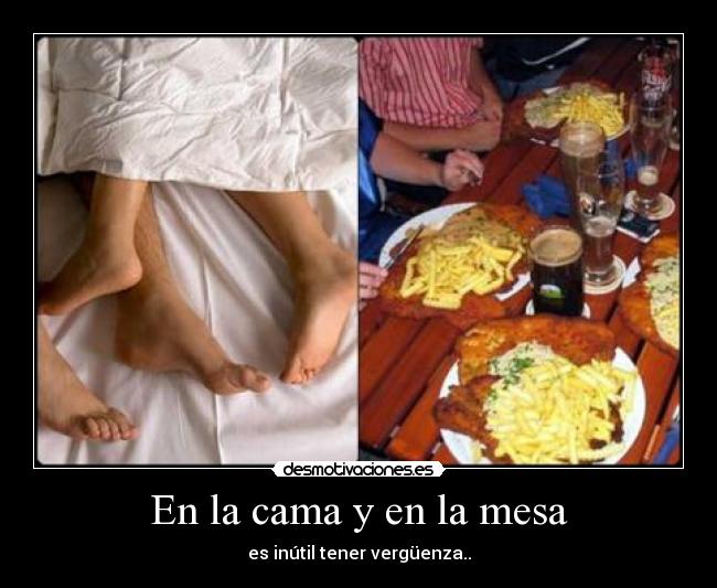 En la cama y en la mesa - 