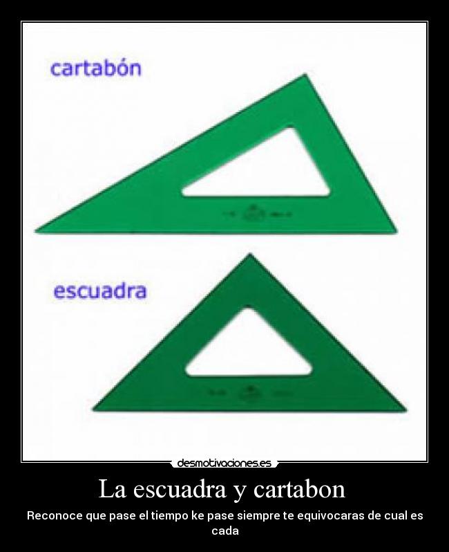 La escuadra y cartabon  - 