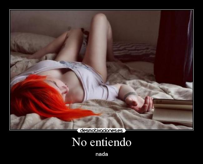No entiendo - nada