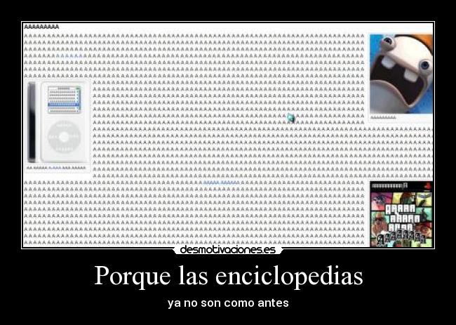 Porque las enciclopedias - ya no son como antes
