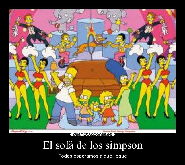 El sofá de los simpson - Todos esperamos a que llegue