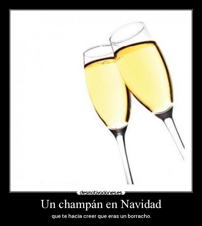 Un champán en Navidad -