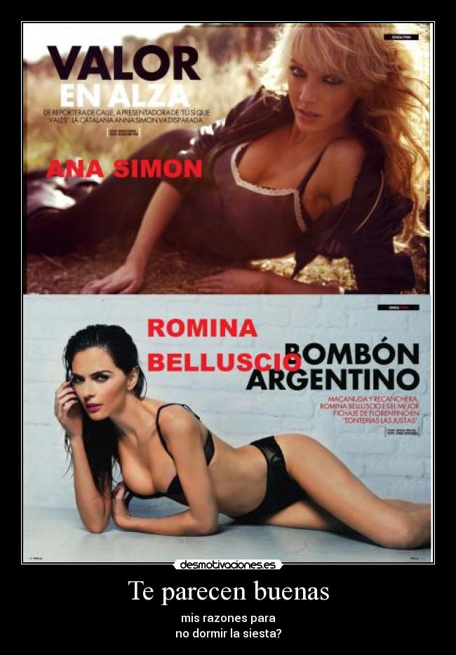 Te parecen buenas - mis razones para
no dormir la siesta?
