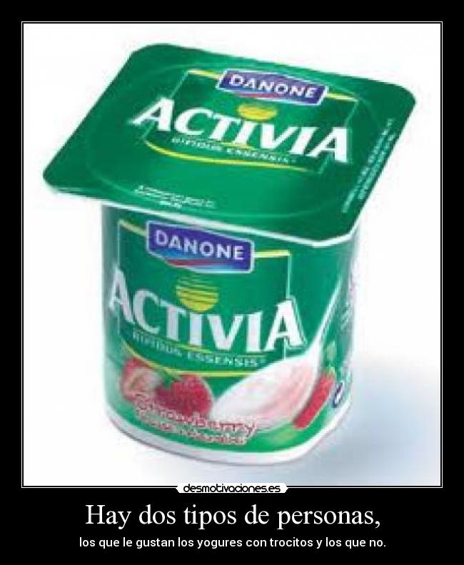 Hay dos tipos de personas, - 