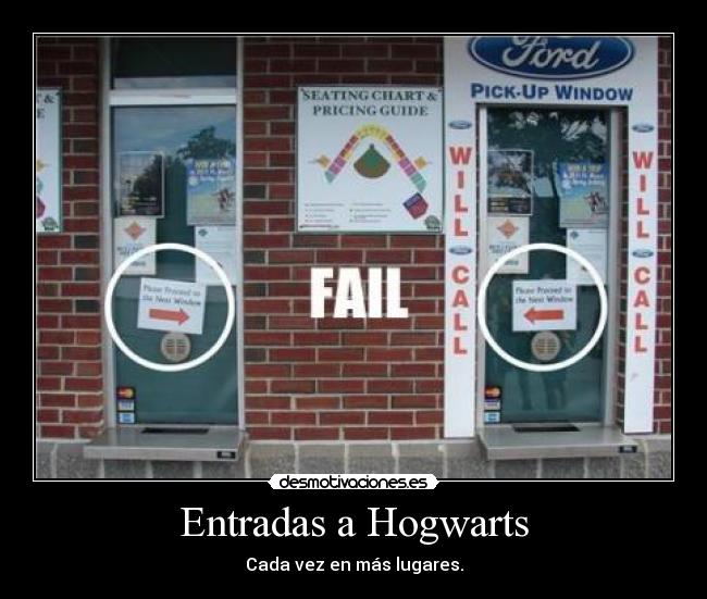 Entradas a Hogwarts -