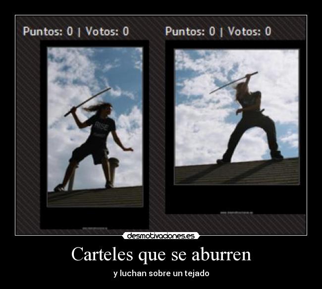 Carteles que se aburren -