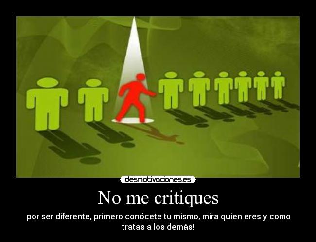 No me critiques -