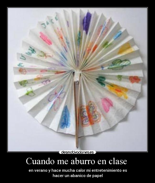 Cuando me aburro en clase -