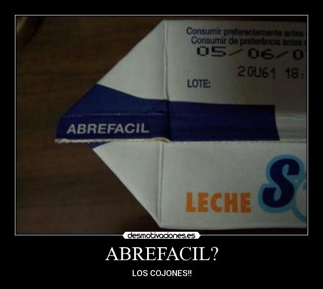 ABREFACIL? - LOS COJONES!!