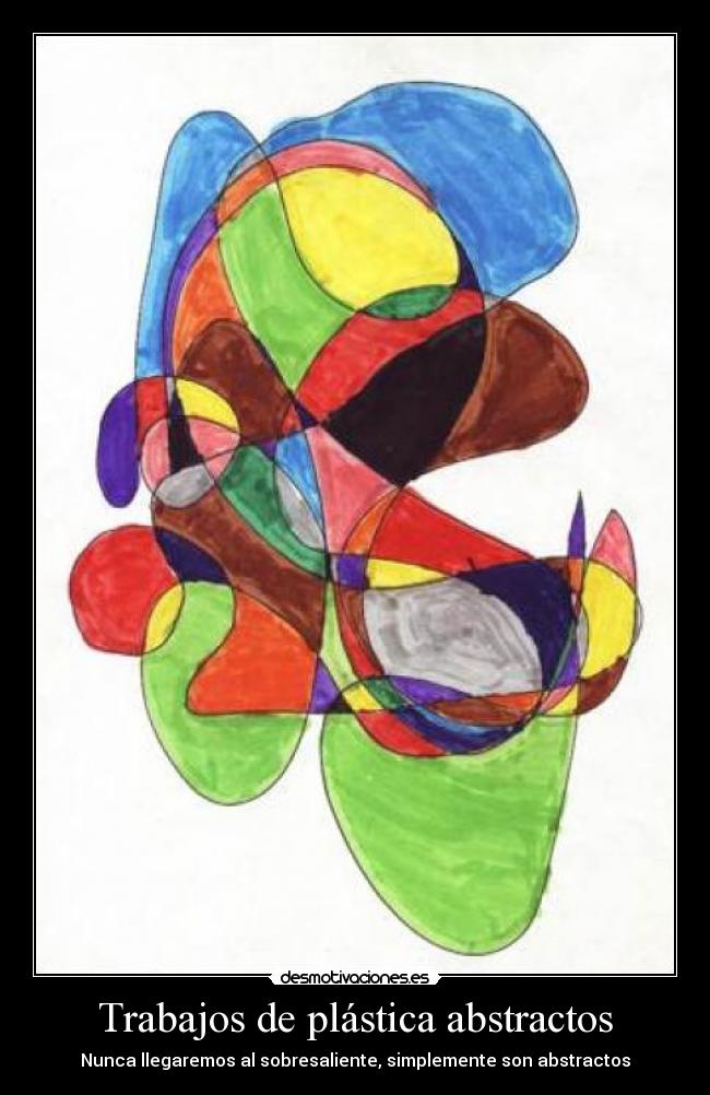 Trabajos de plástica abstractos -