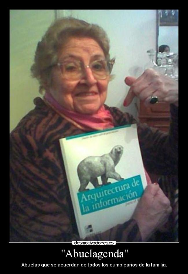 Abuelagenda - Abuelas que se acuerdan de todos los cumpleaños de la familia.