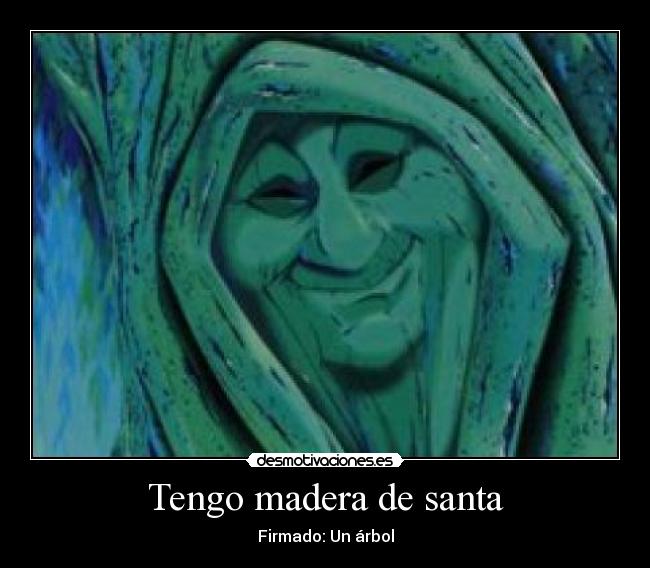 Tengo madera de santa - 