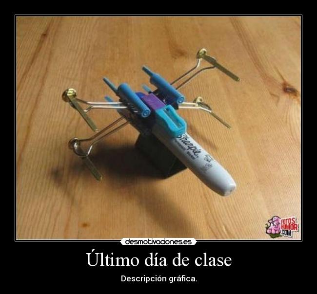 Último día de clase - Descripción gráfica.