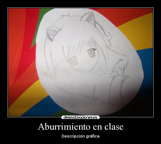 Aburrimiento en clase - Descripción gráfica
