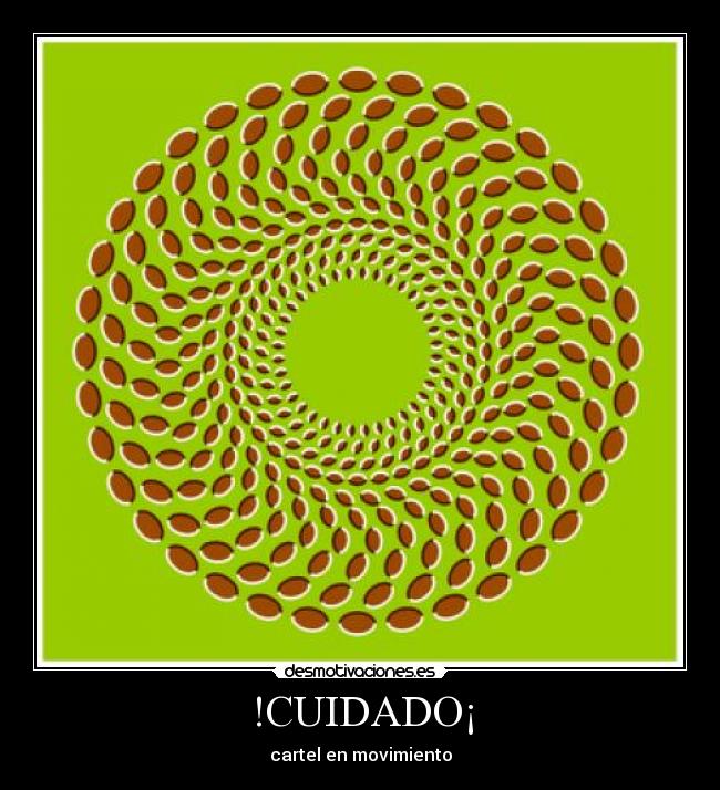 !CUIDADO¡ - cartel en movimiento