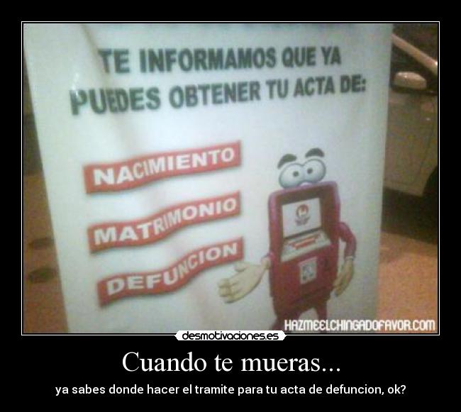 carteles defuncion desmotivaciones