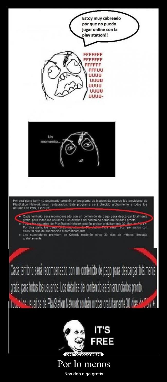 Por lo menos - Nos dan algo gratis