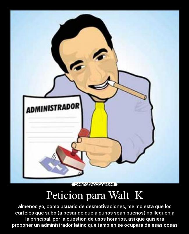Peticion para Walt_K -