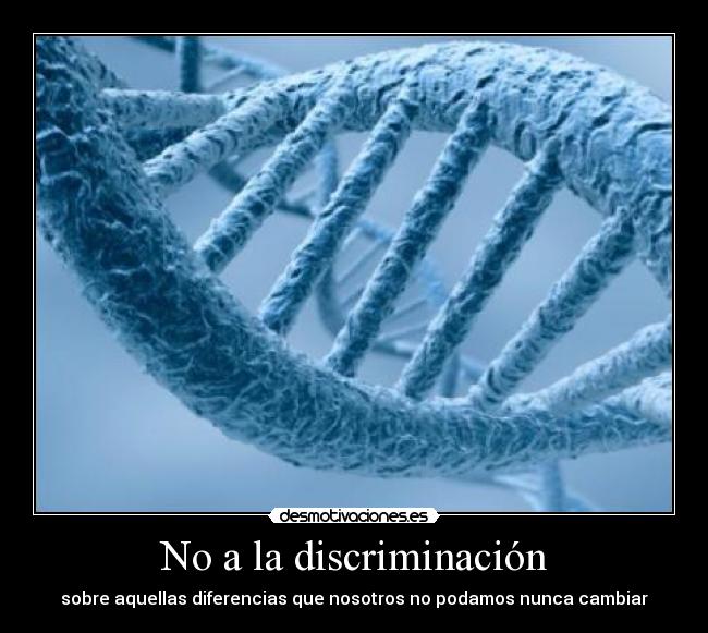 No a la discriminación -
