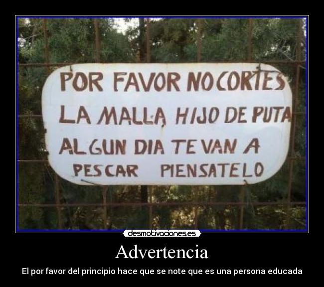 Advertencia -