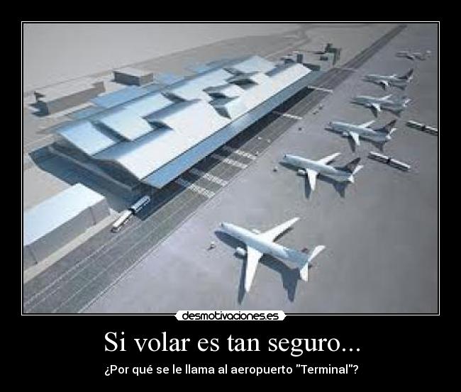 Si volar es tan seguro... - ¿Por qué se le llama al aeropuerto Terminal?