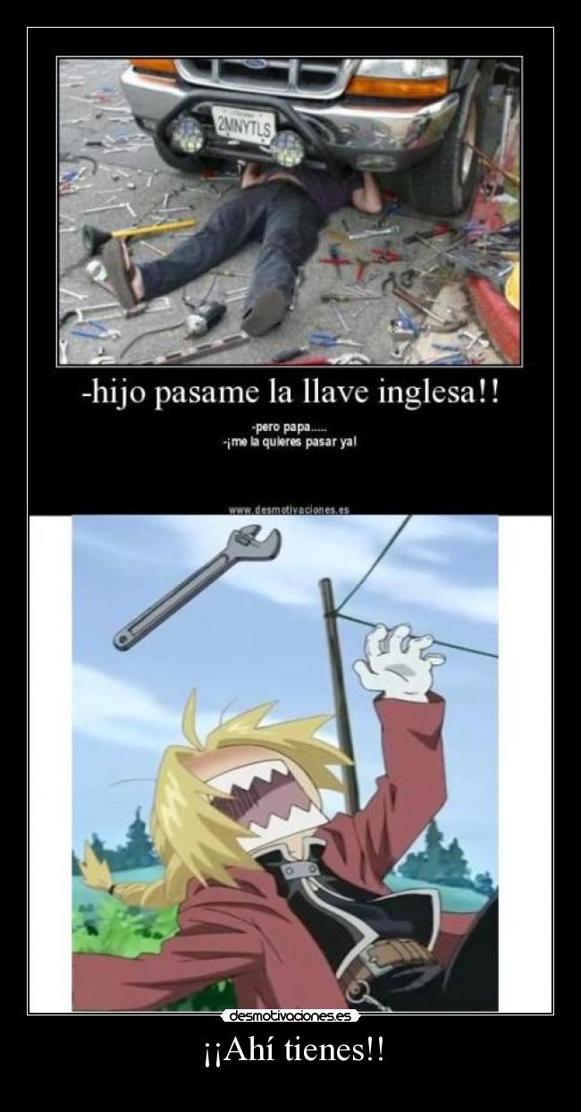 carteles animefullmetal alchemistelricedward desmotivaciones