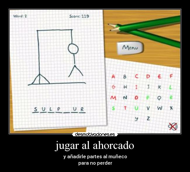 jugar al ahorcado - 