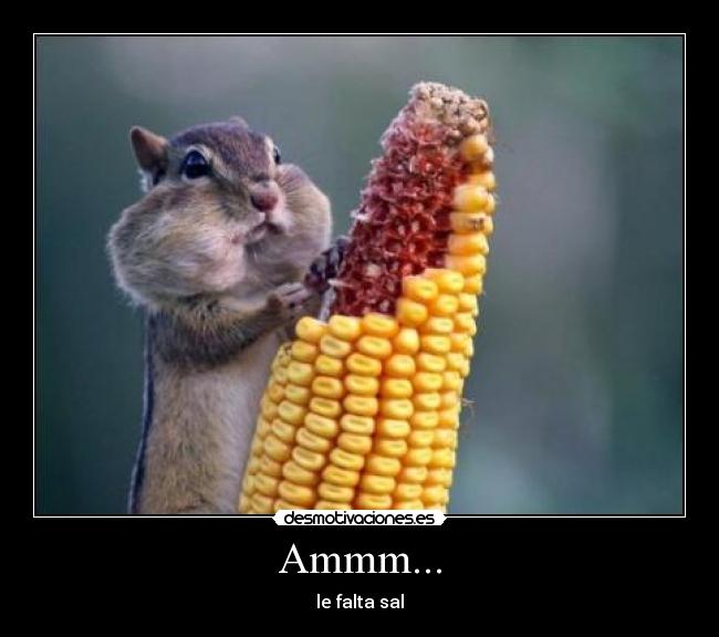 Ammm... - le falta sal