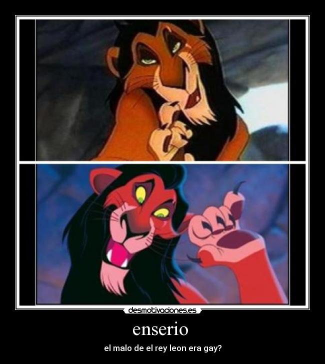 enserio - el malo de el rey leon era gay?