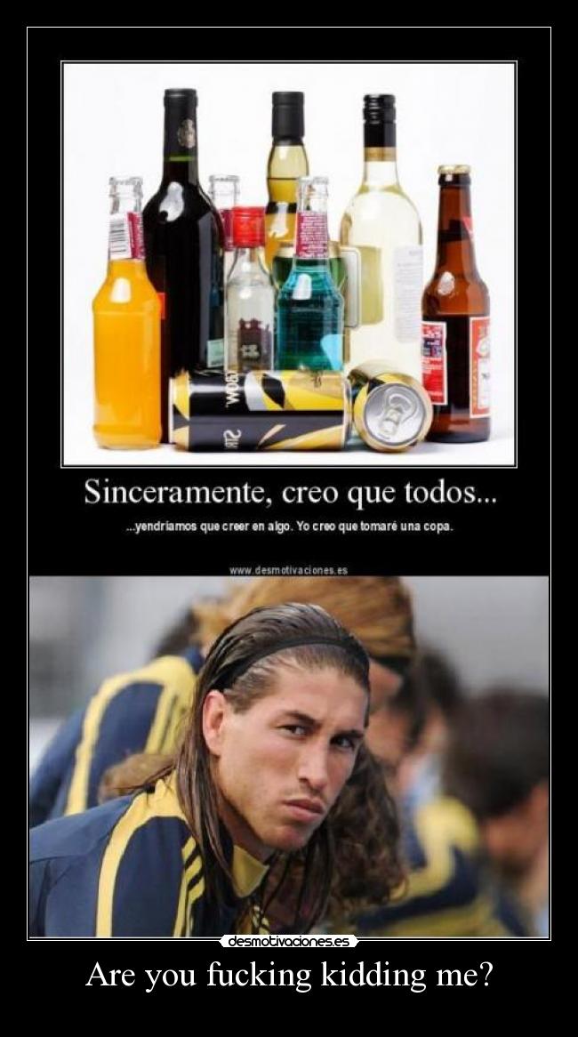 Are you fucking kidding me? -