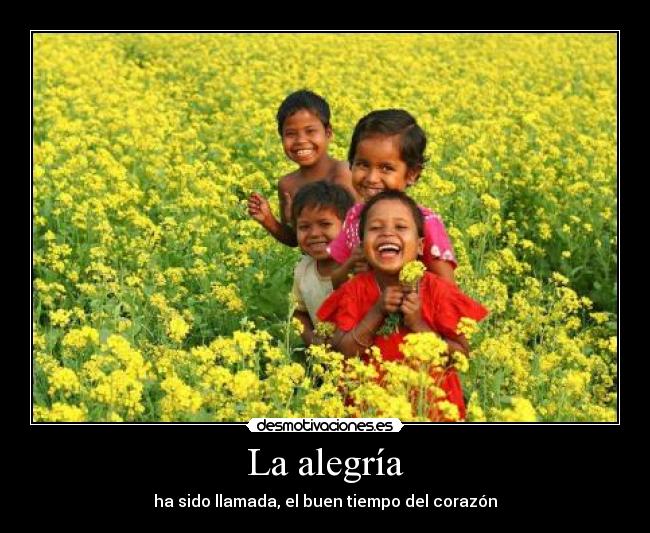 La alegría -