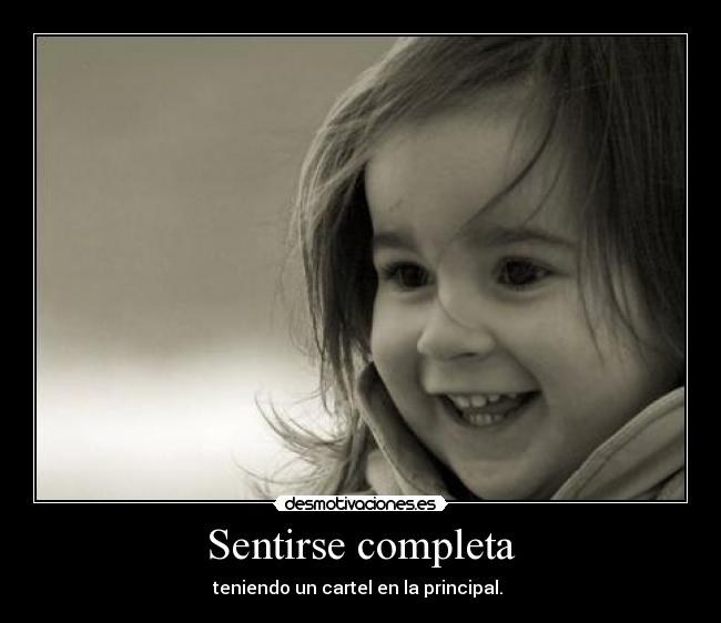 Sentirse completa - 