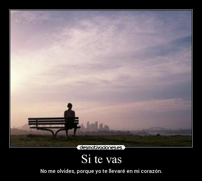Si te vas -