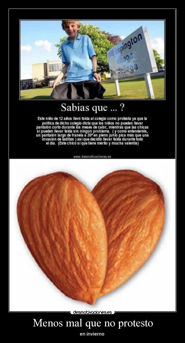 Menos mal que no protesto - en invierno 
