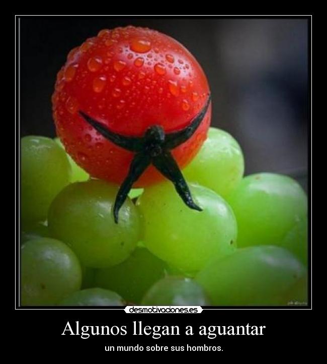 Algunos llegan a aguantar -