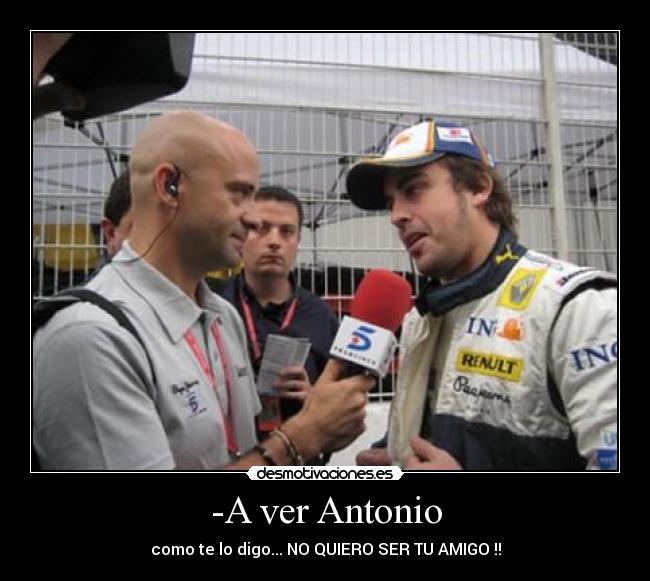 carteles fernando alonso antonio lobato desmotivaciones