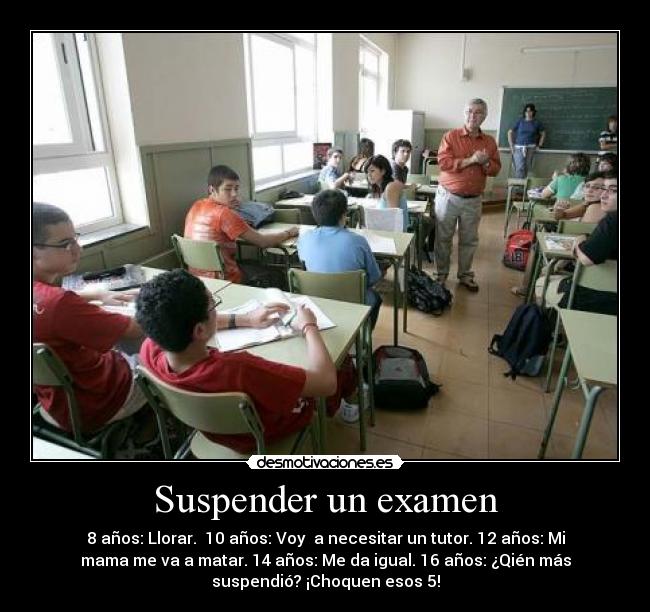 Suspender un examen -