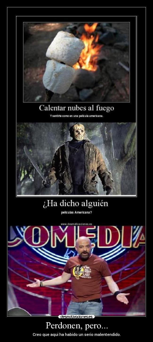 Perdonen, pero... - Creo que aqui ha habido un serio malentendido.