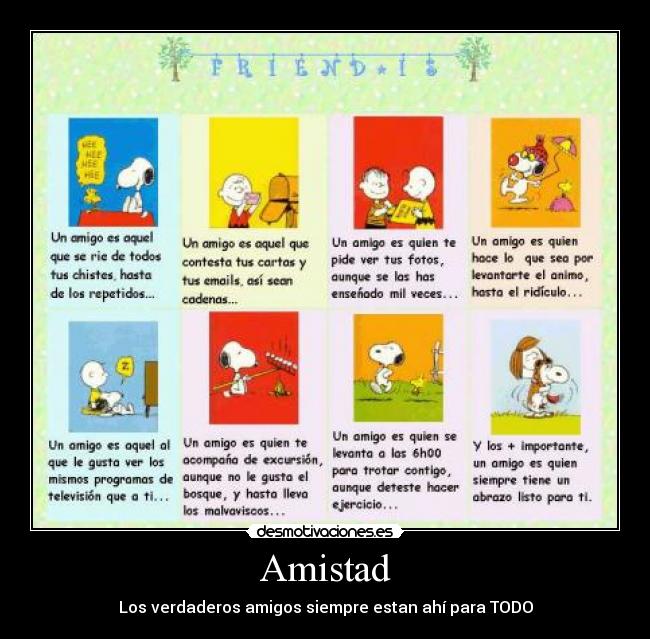 Amistad - Los verdaderos amigos siempre estan ahí para TODO