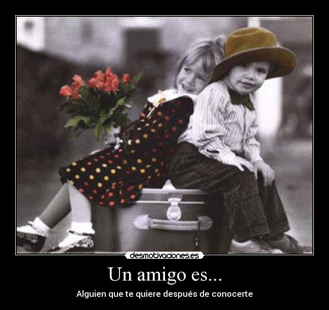 Un amigo es... -