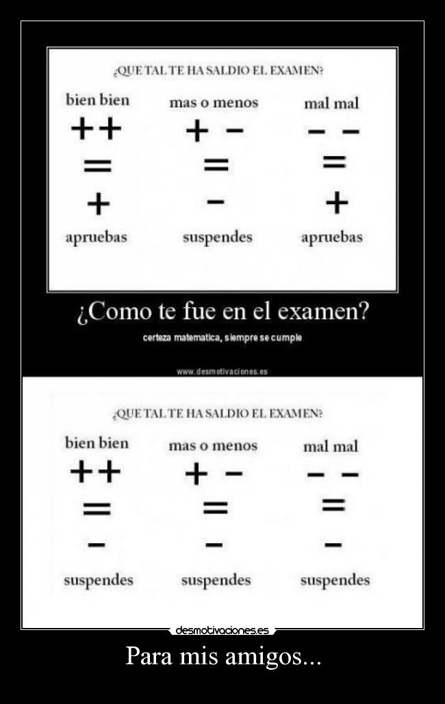 Para mis amigos... -