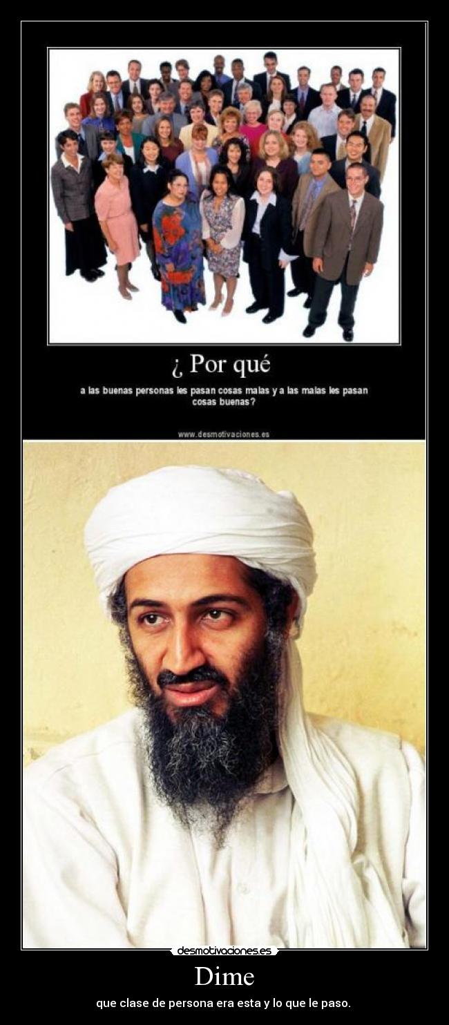  Dime  - que clase de persona era esta y lo que le paso. 