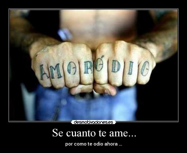 Se cuanto te ame... -