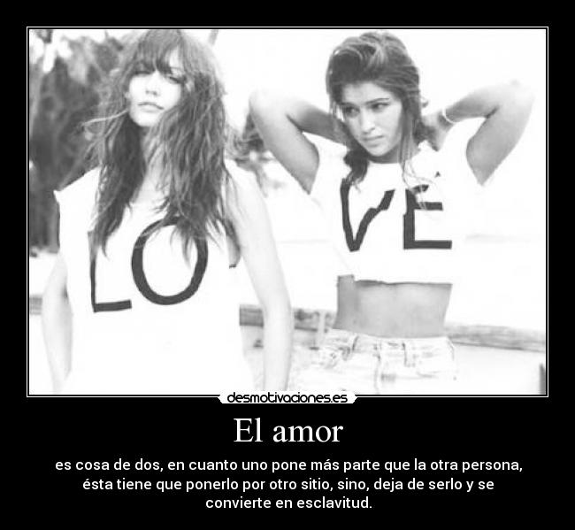 El amor -