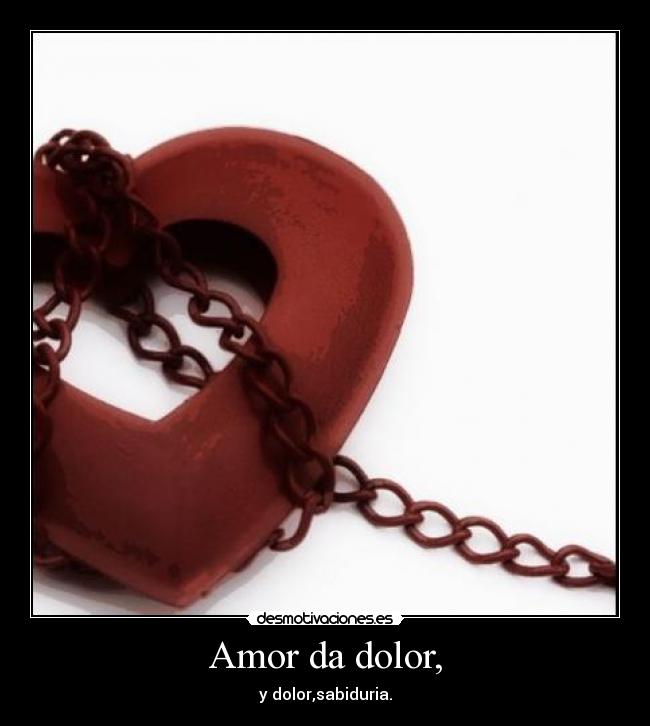 carteles amor dolor amor dolor desmotivaciones