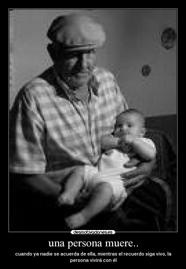 una persona muere.. -
